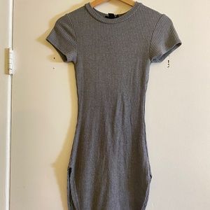 Gray T-Shirt Mini Dress